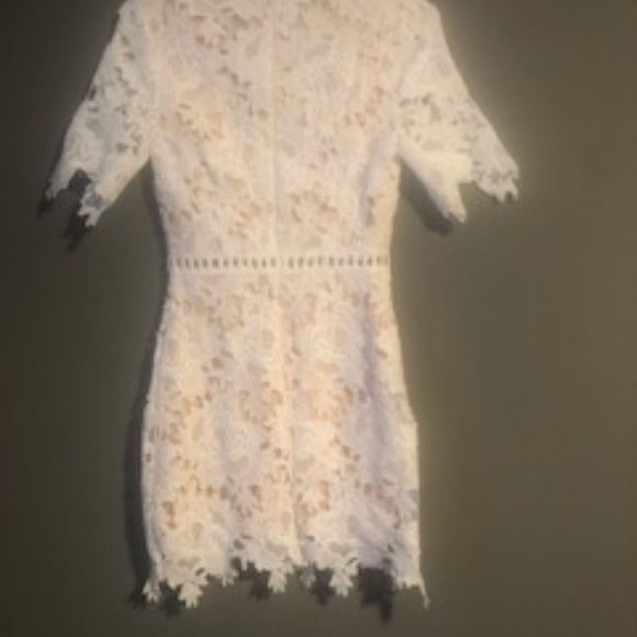 UO White Floral Lace Ladder Mini Dress - Picture 5 of 8